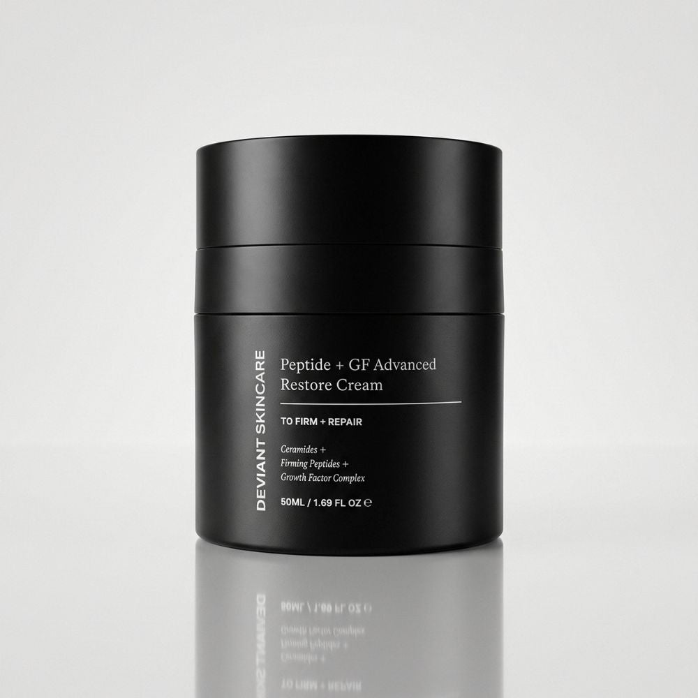 Deviant Skincare Pepetide + GF Advanced Restore Cream Shop UK