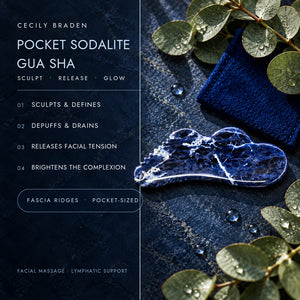 Cecily Braden Pocket Sodalite Gua Sha Infographic