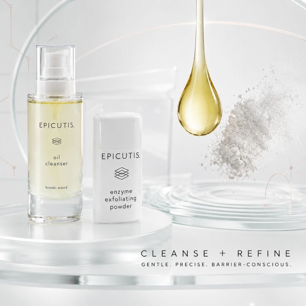 Epicutis Cleansing Essentials Set to Cleanse and refine the skin.