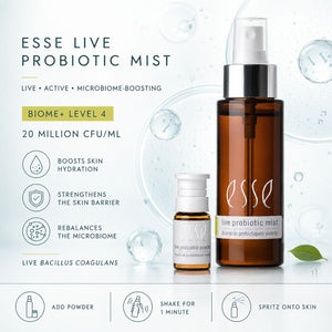 Esse Live Probiotic Mist Infographic