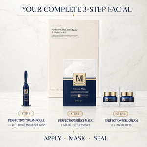 Miracletox Perfection One Time Facial Complete three step facial at home
