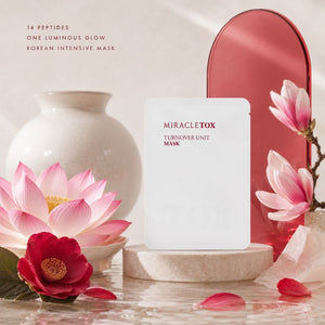 Miracletox Turnover Unit Mask containing 14 Peptides for Luminous Korean Beauty