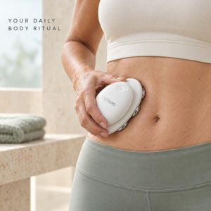 WellSpa io adaptive microcurrent on the stomach area