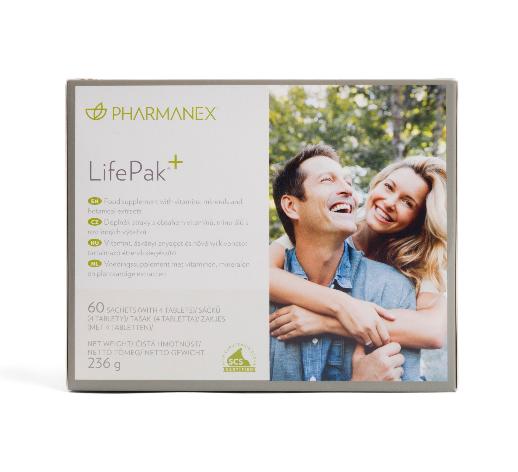 Nu Skin Pharmanex LifePak + (60 packets with 4 tablets)