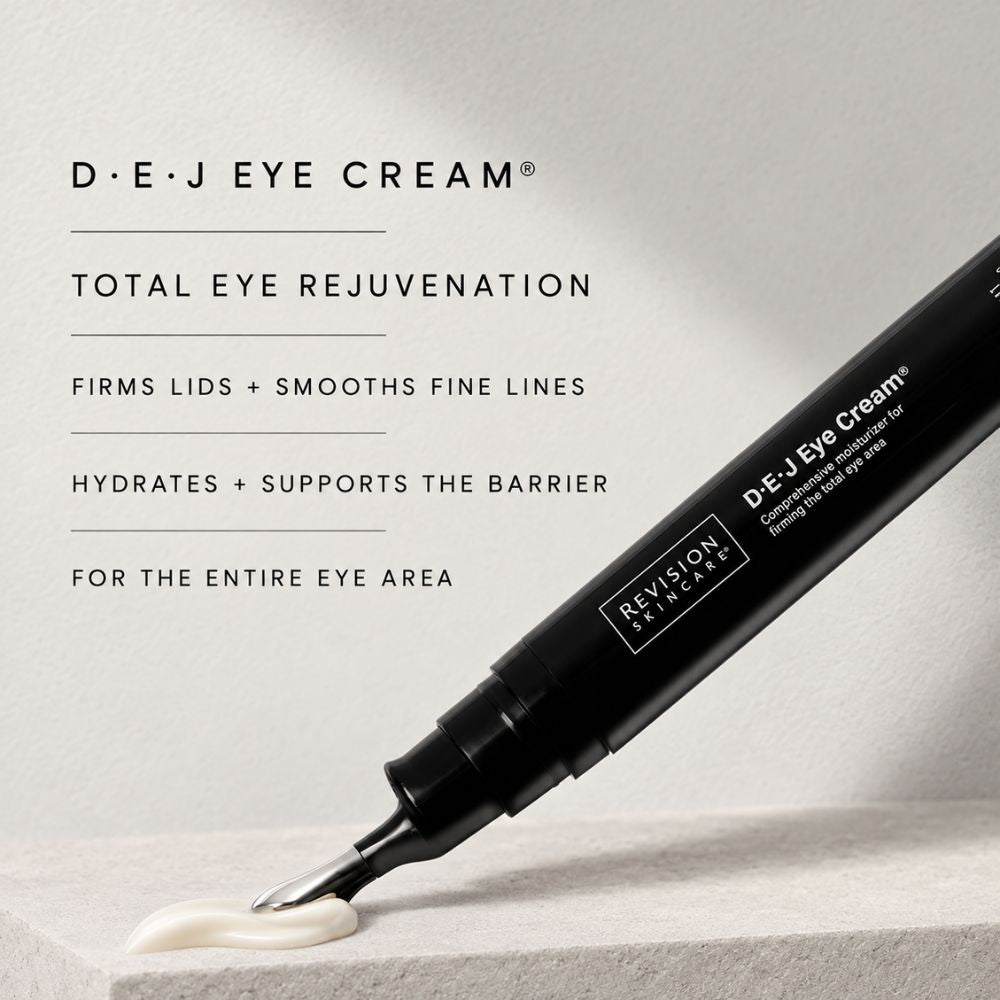 Revision D.E.J Eye Cream to Firm and Smooth Fine Lines.